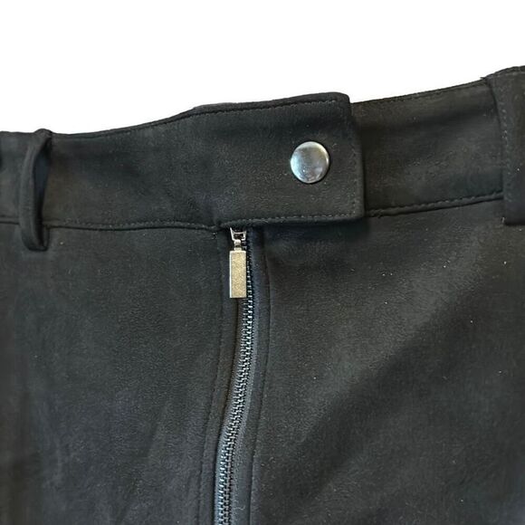 Apt. 9 faux-suede mineral black mini skirt size large Nwt - Picture 2 of 7